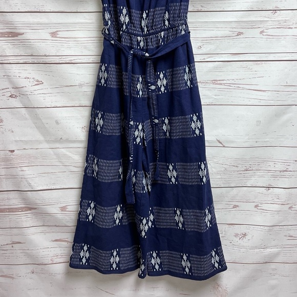 Anthropologie Corey Lynn Calter Aziza Embroidered Off Shoulder Jumpsuit - Picture 6 of 12